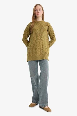 Defacto Relax Fit Bisiklet Yaka Triko Tunik F4530ax25wngn730 Yeşil