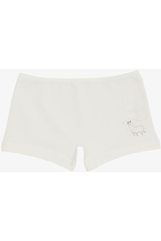 Breeze Kız Çocuk Boxer Kuzucuk Baskılı 5-11 Yaş, Ekru-ekru Ekru