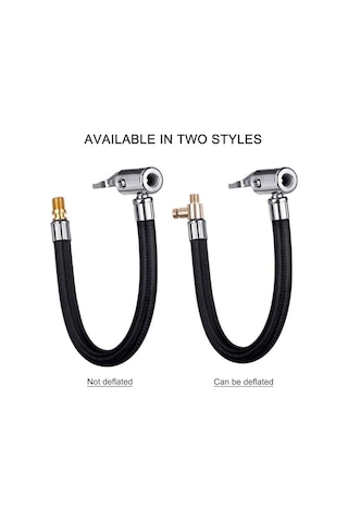 Hombey Motosiklet Lastik Hava Dalgalı Süpürgesi 10cm Uzunluklu Hava Pompa Bağlantı Borusu - Deflat Olmayan, Dayanıklı Kauçuk Ve Metal Malzeme