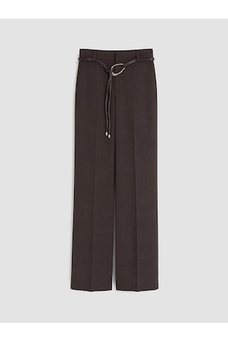 Lcwaıkıkı Classic Kahverengi Beli Kemerli İspanyol Paça Kadın Pantolon