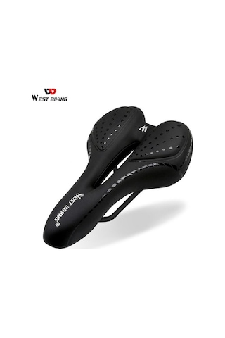 Novahub Yumuşak Mavi Wset Biking Bisiklet Eyer, Rahat Yastık, Nefes Alabilir Pu Deri, Mtb Bisiklet Koltuk Jeli Mavi