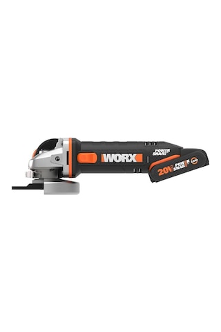 Worx WX800 20Volt 2.0 Ah. Li-ion Çift Akülü 115 MM Profesyonel Şarjlı Avuç Taşlama