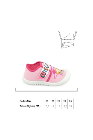 Gezer Yazlık Kız Çocuk Cırt Cırtlı Ayarlanabilir Keten Ayakkabı Ga2ypm.03405.00.r90.0a Pembe