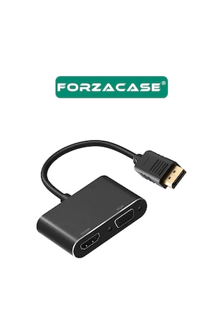 3in1 Dp To Hdmı + Vga Adaptör 4k 30hz Görüntü Adaptörü - Fc503
