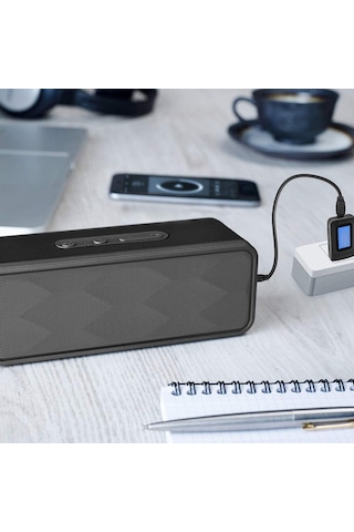 "lcd Ekranlı 2'si 1 Arada Bluetooth 5.0 Ses Verici Ve Alıcı-tv, Pc, Araba Stereo Ve Hoparlörler İçin Kablosuz Adaptör"