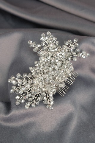 FdayAksesuar Gelinlere Özel Rigel Boncuklu Taraklı Toka Gelin Aksesuarı FRDY31562