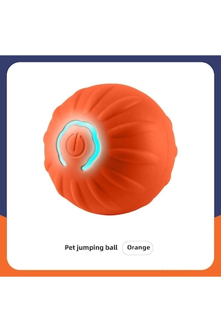 Hangfox Köpekler İçin Otomatik Egzersiz Oyuncakları - Dayanıklı Silikon & Abs Kauçuk Top - Ev Ve Dışarıda Kullanıma Uygun - Kendini Eğlendirir Ve Sinemaz Turuncu