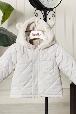 Benitto Kids Benittokids Erkek Bebek Çocuk Kulaklı Kapüşonlu Mont 51323 Bej