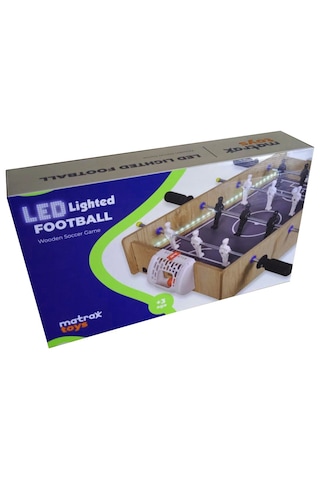 Matrax Ahşap Langırt Masası 4 Kollu 12 Figürlü Led Işıklı