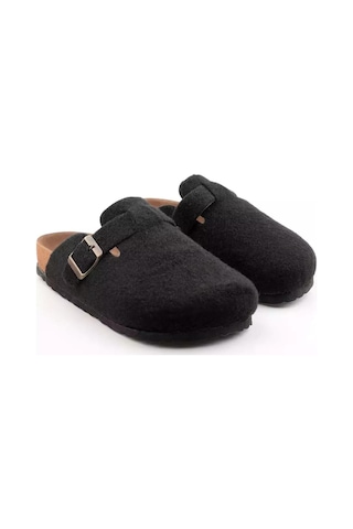 Slazenger Leo In Erkek Siyah Keçe Ev Terlik Siyah