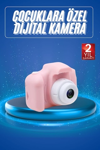 Hepsi 2.0 Inç Ekran Mini 1080p Hd Çocuk Kamera Dijital Fotoğraf Makinesi Najmaddin Standart