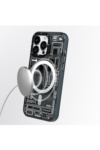Apple iPhone 16 Pro Max Kılıf Magsafe Uyumlu Kamera Denetim Butonlu Youngkit Technology Serisi Kapak Gri