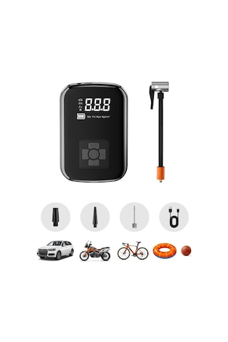 Auhma Şarjlı Dijital Göstergeli Lastik Şişirme Kompresörü A5566