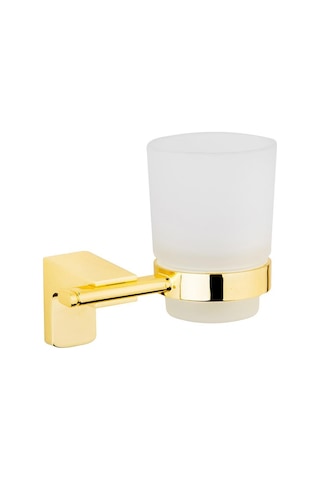 Tema Premium Serisi Banyo Diş Fırçalık Paslanmaz Altın