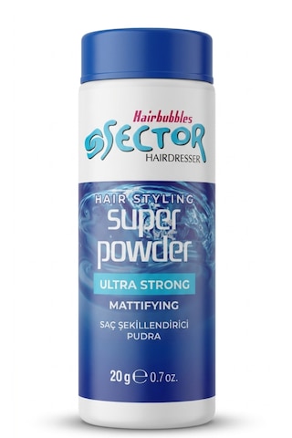 Sector Super Toz Wax Parlak Saçlar Yeni Ürün Ultra Sert Mavi