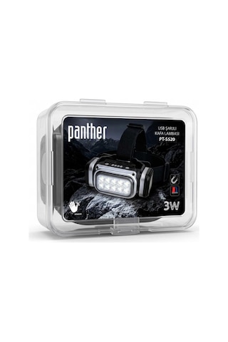 Panther Pt-5520 Usb Şarjlı Kafa Lambası Hareket Sensörlü Farklı Işık Modlu Lamba Renkli