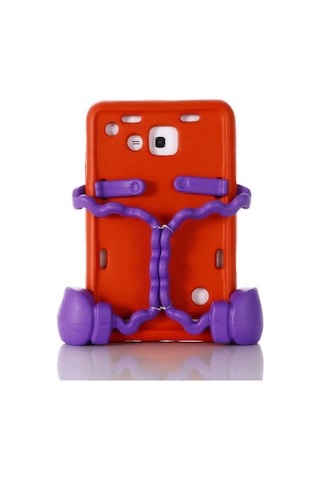 Galaxy Uyumlu  Tab 3 Lite 7.0 T110 Zore Eva Boxer Tablet Silikon - Kırmızı Arka Kapak