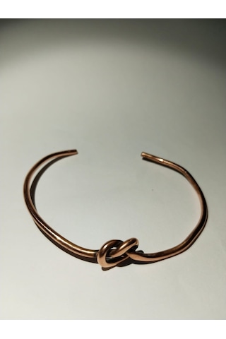 Düğüm Model El Yapımı Saf Bakır Bileklik Aksesuar Şık Takı Çok Renkli