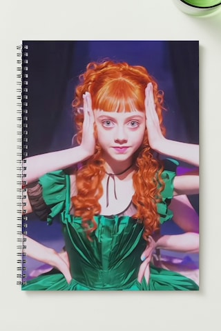 Wednesday-01 A5 Metal Spiralli Çizgisiz Sert Kapak Wednesday Defter