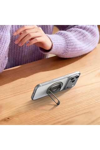 Magsafe Uyumlu Çok Açılı Stand Ve Konforlu Silikon Parmak Tutucu