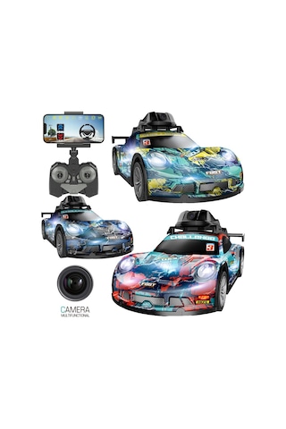 Usb Şarjlı Kameralı Oyuncak Spor Araba Siyah