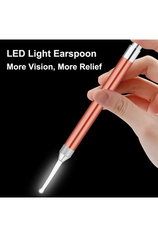 Geeroyoo Aile İçin Led Işıklı Kulak Temizleme Seti - Çocuk Ve Yetişkin Uygun, Alüminyum Ve Paslanmaz Çelik, Mavi, Pil Dahil Değil