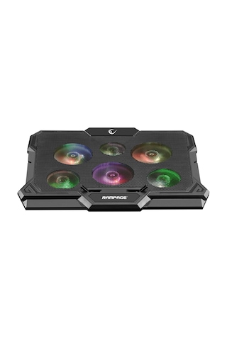 Rampage AD-RC10 X-GUST 10" - 17" 6 Fanlı Rainbow Işıklandırmalı Stand Notebook Soğutucu