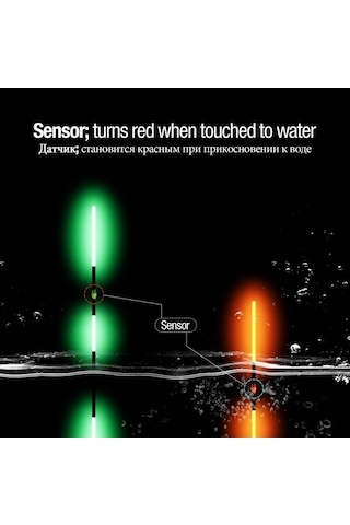 Novahub Onlyou 2 Adet Nano Akıllı Balıkçılık Şamandıra Bite Alarm Balık Yemi Su Gölgesiz Ş Led Işık Otomatik Renk Değiştirme Şamandıra