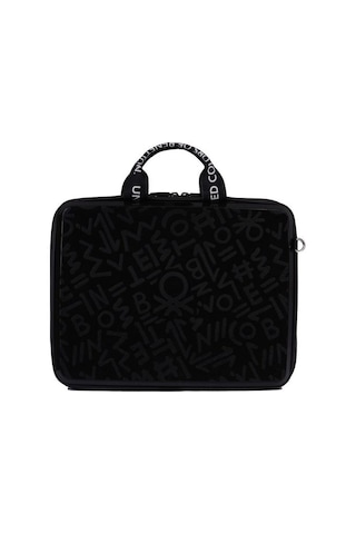 United Colors Of Benetton Benetton Logo Siyah Abs Unisex Laptop & Evrak Çantası Bnte50 Siyah Abs