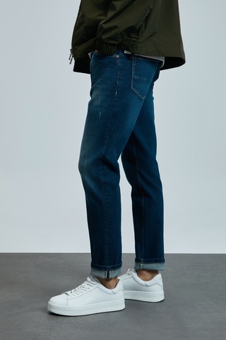 Lufian Carlo Smart Jean Erkek Pantolon Slim Fit Mavi Mavi 111200193100300 Mavi