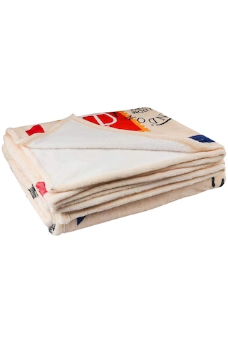 Homyl Battaniye Harf Baskılı Yorganlar Flanel Stil-2-150x200cm Stil 2 150x200cm Çok Renkli