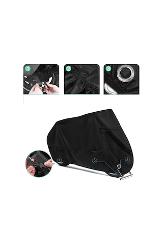 Ktm 250 Adventure Siyah Motosiklet Brandası Kilit Uyumlu