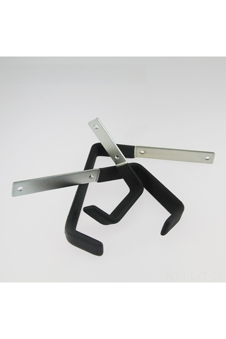 Youtek Küçük Boy Galvanizli Kaymazsız L-şekilli Duvar Kanca - 15 Kg Yük Kapasitesi, Oturma Odası/garaaj İçin Diğer