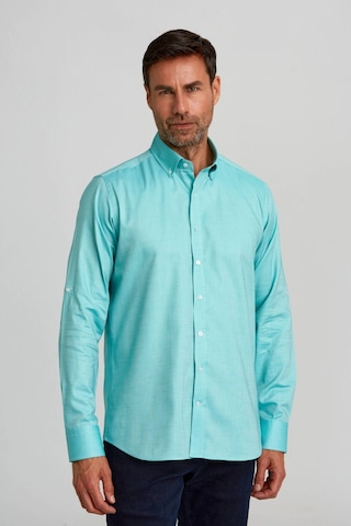 Bisse Paşa Yaka Düğmeli Regular Fit Uk Gömlek Haki Gmok3ps22400001 D49 Haki