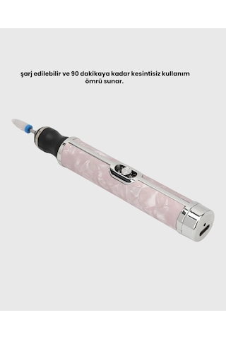 Hubrendy Tekno Taşınabilir Elektrikli Tırnak Törpüsü 500 Mah Usb Şarjlı Manikür Cihazı