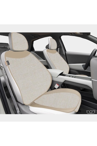 Bod Keten Terletmez Oto Koltuk Minderi Seti Koltuk Koruma Kılıfı Yalı Serisi Ön Arka Set Bej