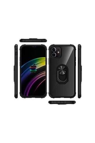 Apple Uyumlu iPhone 12 Mini Kılıf Zore Mola Kapak Siyah