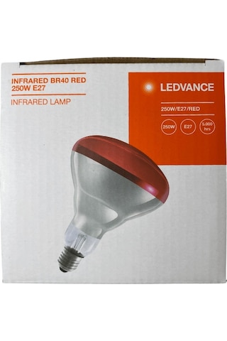Osram Ledvance 250w Infrared Ampul Br40 E27 Isıtıcılı Lamba Kırmızı Işık 4 Adet
