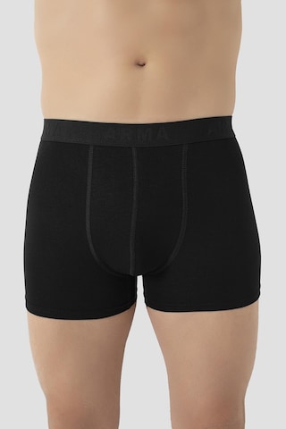 Arma Yıldız 6'lı Paket Erkek Pamuklu Likralı Esnek Kumaş Renkli Boxer Gri - Lacivert - Siyah