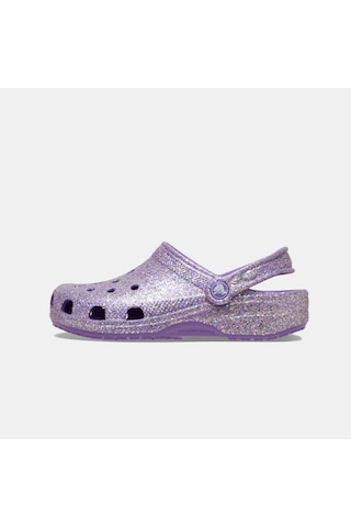 Crocs Classic Fantasy Glitter Clog Kız Çocuk Terlik 212561 Mor