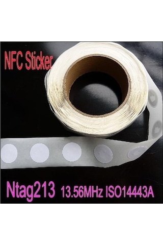 Boş 13.56Mhz Ntag213 Nfc 213 Programlanabilir Sticker.. 100 Adet