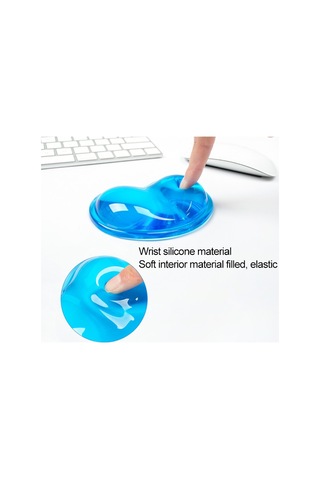 Montıan 2 Adet Şeffaf Silikon Bracer Kalp Şeklinde Fare Bilek Destekçisi, Rastgele Renk Teslimatı