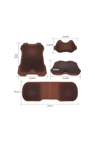 Novahub Silikon Araba Soğuk Ped, Renk: Kafalık Kayısı, Yaz Nefes Alabilir Diğer