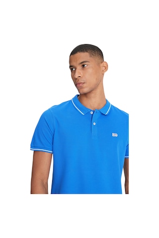 Lee Cooper Regular Fit Normal Kesim %100 Pamuk Polo Yaka Mavi Tişört Ferrıs