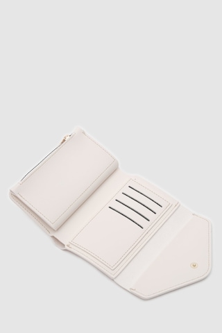 Zarf Detaylı Nakit Ve Bozuk Para Bölmeli Bayan Cüzdan-bej Açık Bej