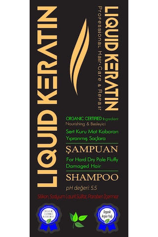Liquid Keratin Kuru Mat ve Sert Saçlar için Keratin Şampuan 350 ML