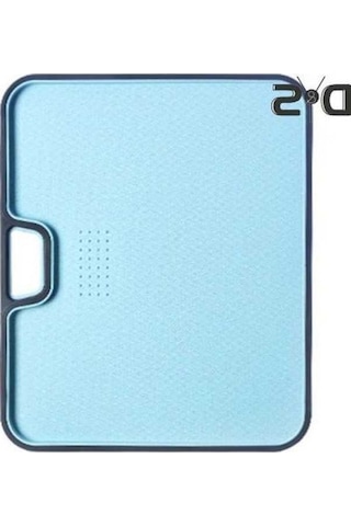 Novahub Kolay Temizlenebilir Mavi Kesme Tahtası - Çift Taraflı Et Sebze Doğrama Mat - Ev Mutfak İçin Mavi