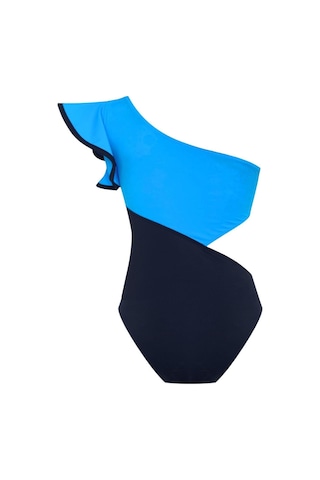 Deep Beach Kolu Volan Detaylı Asimetrik Mayo Db200743m 001