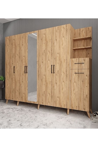 Açelya Portmanto Vestiyer Çam  M7 270 CM