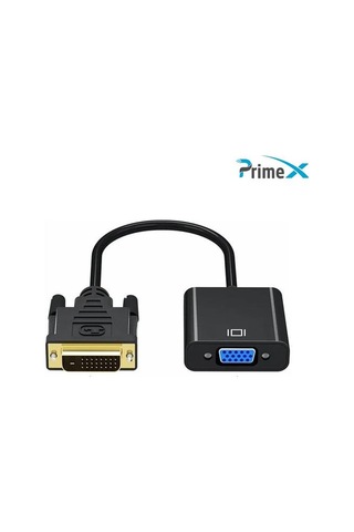 Primex Px-1300 Dvı To Vga Aktif Dönüştürücü Kablo Dvı-d Erkek Vga Dişi